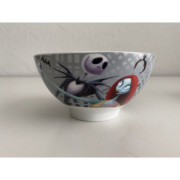 Nightmare Before Christmas Jack Sally Zero Ceramic Cereal Ramen Bowl NEW - Picture 1 of 7